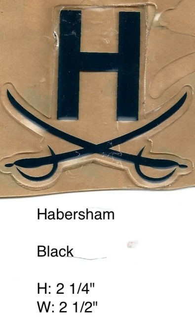 Habersham Raiders HS (GA) Navy H with crossing swords